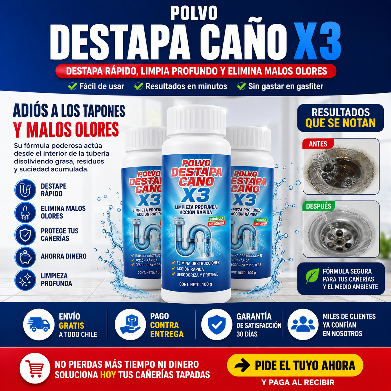 La SOLUCIÓN para cañerías lentas y tapadas