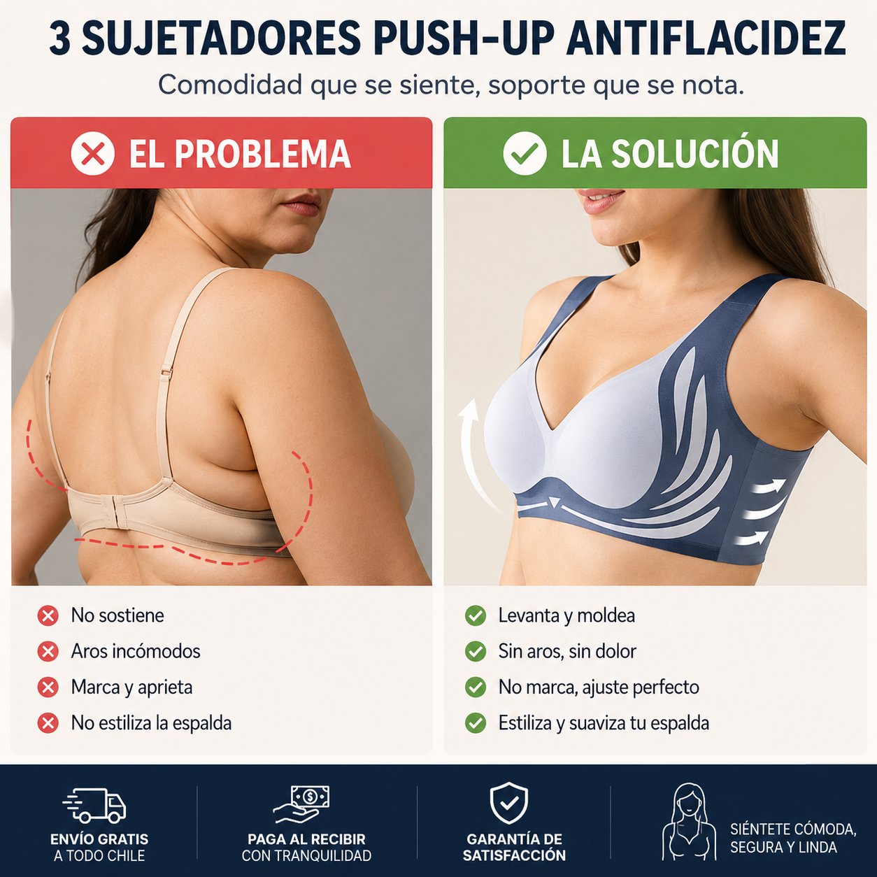 PushUp™ Sujetadores Comodidad