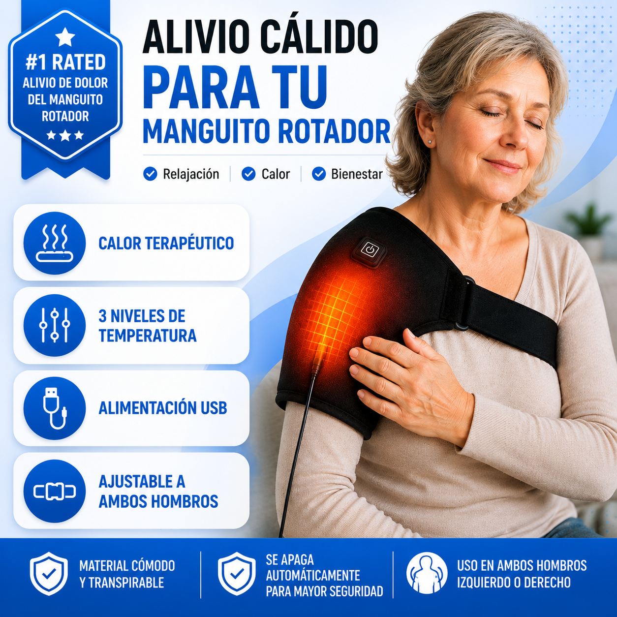 Hombrera Térmica Calor Terapeutico