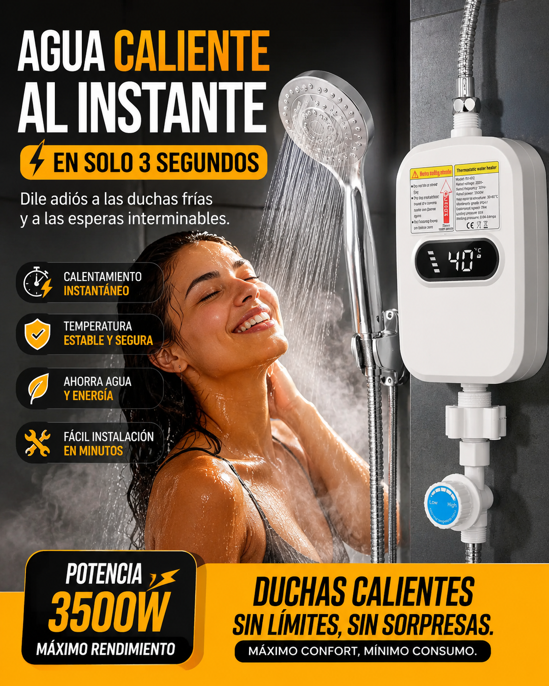 Ducha Eléctrica ¡OFERTA LIMITADA!