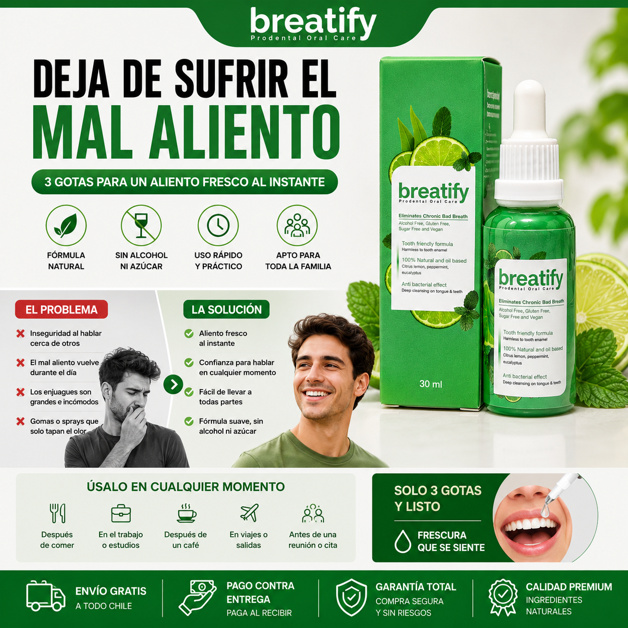 Breatify™ Gotas para el mal aliento