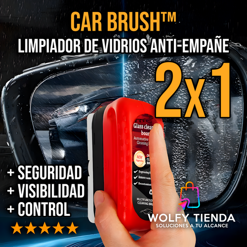 CarBrush™ 2x1 | El Limpiador de Vidrios Anti-Empañe que te Devuelve el Control