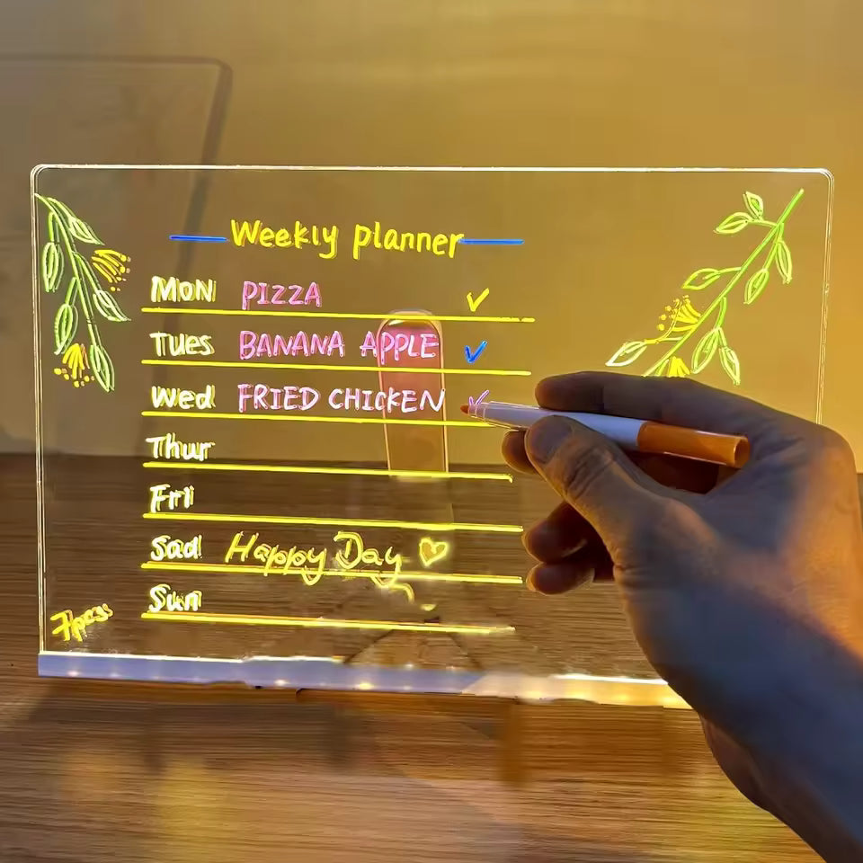 LumiRayas™ Pizarra LED para Dibujar y Colorear - 7 colores
