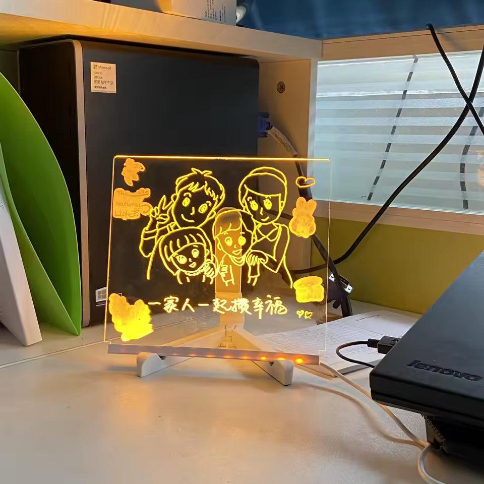 LumiRayas™ Pizarra LED para Dibujar y Colorear - 7 colores