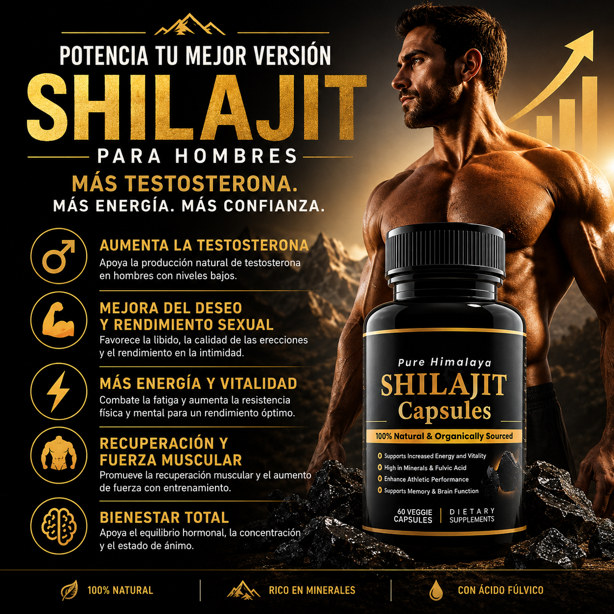 SHILAJIT PURE HIMALAYA 60 CAPSULAS LUK