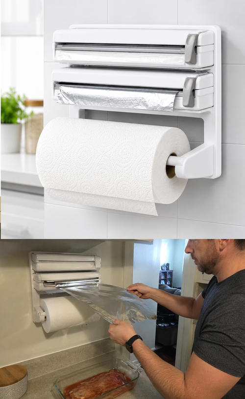 Dispensador Triple Papel De Cocina