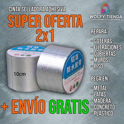 Cinta Impermeable 5cm x 5metros: Reparación Rápida, Fuerte y Duradera - ¡PROMOCION!