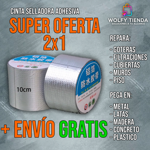 Cinta Impermeable 5cm x 5metros: Reparación Rápida, Fuerte y Duradera - ¡PROMOCION!