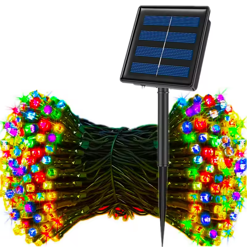Luces Solares Navideñas 17 metros y 170 luces led